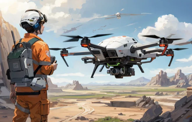 Drone UAV Survey topografi anime picture