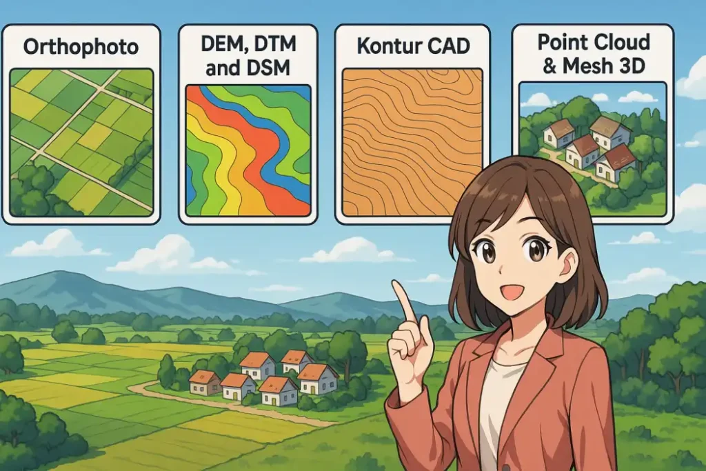 Jenis Output Data Drone dan Bagaimana Mempengaruhi Harga Pemetaan Jenis Output Data Drone