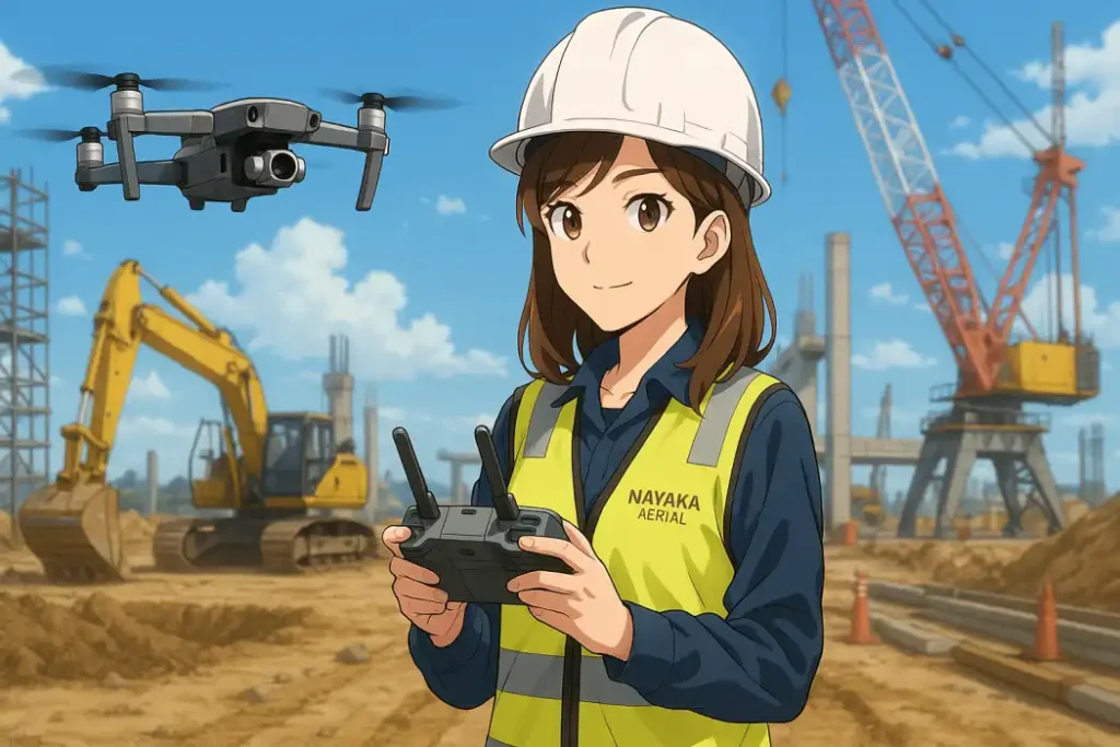 Sewa Drone Konstruksi proyek dokumentasi progres