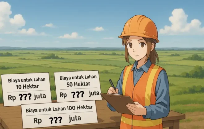 berapa biaya pemetaan drone 10 50 100 hektar indonesia