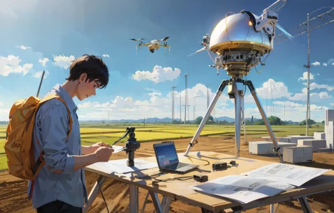 metode survey pemetaan total station drone dan satelit
